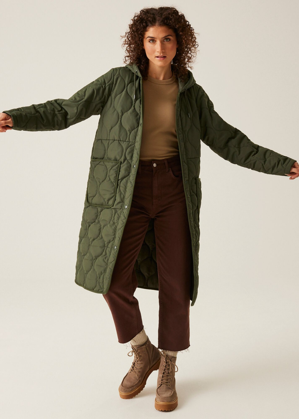 Regatta Dark Khaki Jaycee II Quilted Jacket - 8 Image 3
