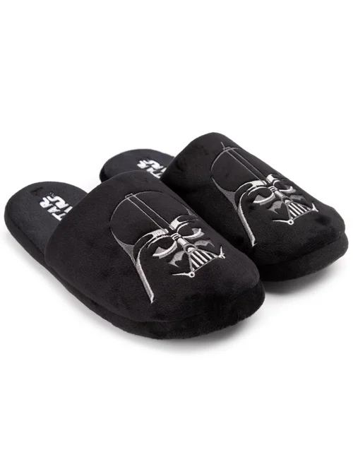 Vanilla Underground Star Wars Black Darth Vader Mule Slippers - 11-12 Image 4