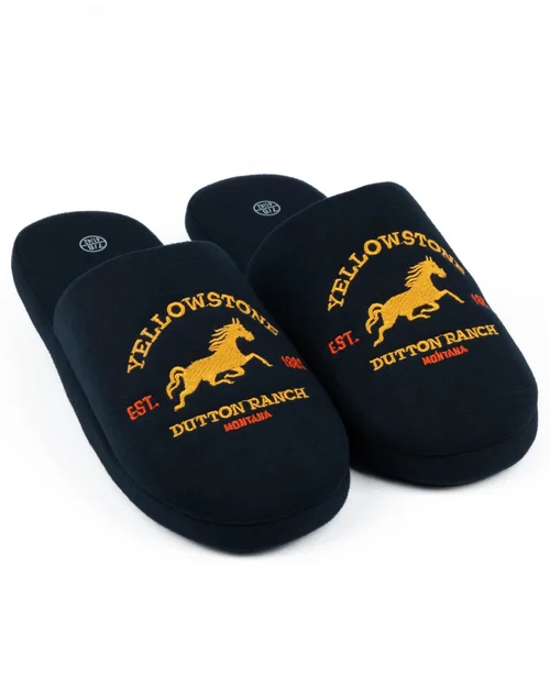 Vanilla Underground Yellowstone Blue Dutton Ranch Montana Mule Slippers - 11-12 Image 4