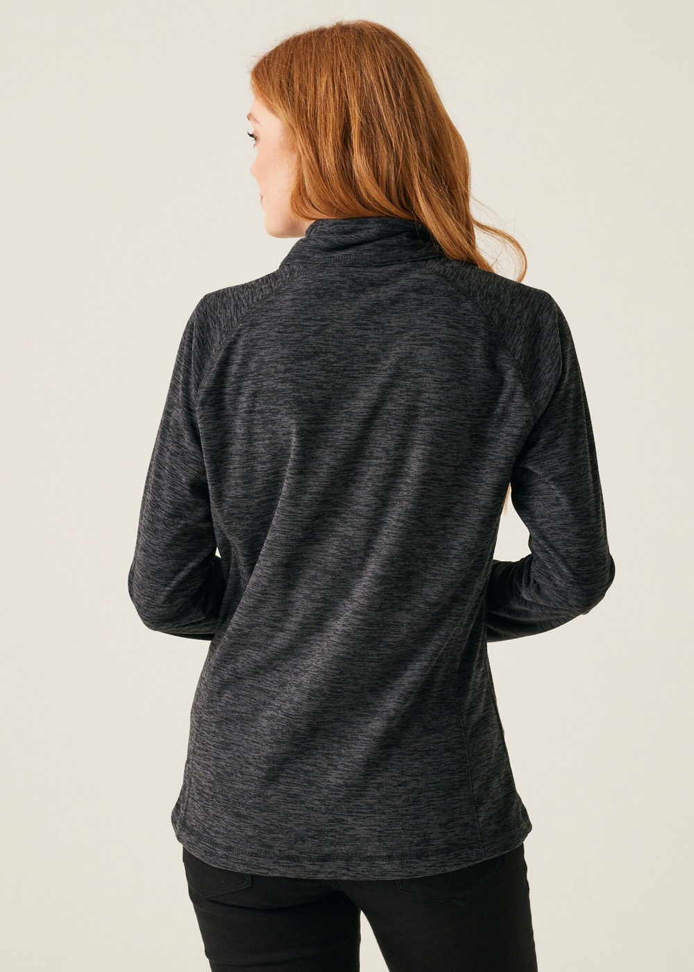 Regatta Black Marl Mayse Full Zip Fleece - 8 Image 2