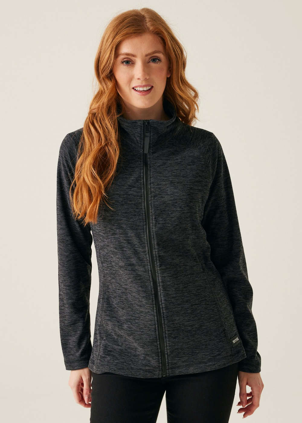 Regatta Black Marl Mayse Full Zip Fleece - 8 Image 1