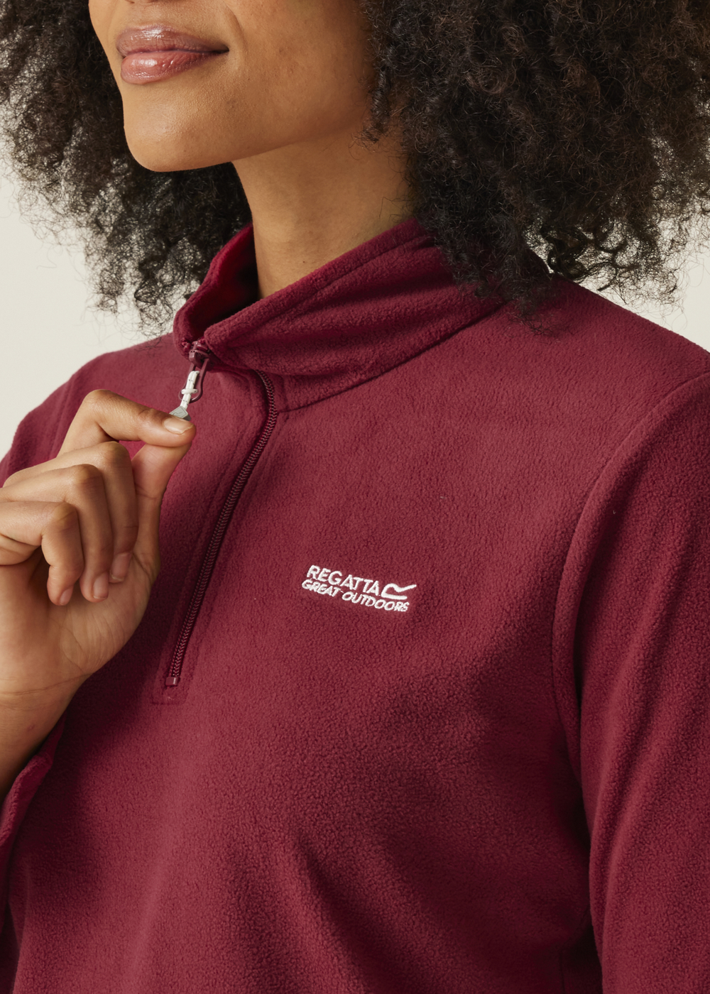 Regatta Rumba Red Sweethart Lightweight Half-Zip Fleece - 8 Image 3