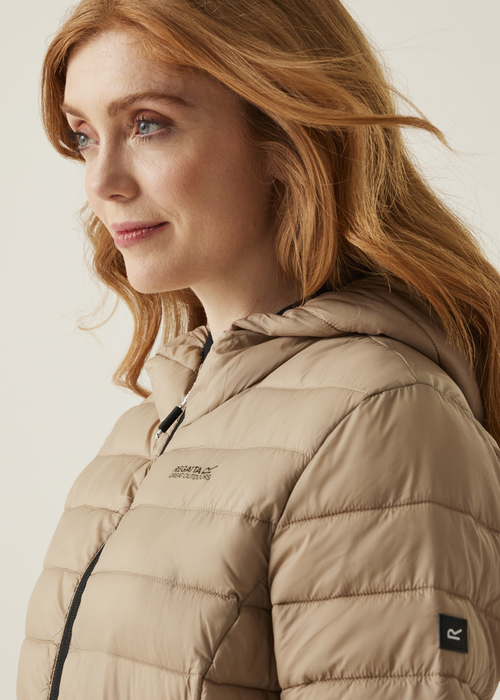 Regatta Warm Taupe Bueno Hooded Marizion Quilted Jacket - 8 Image 3