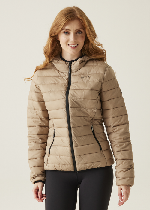 Regatta Warm Taupe Bueno Hooded Marizion Quilted Jacket - 8 Image 1