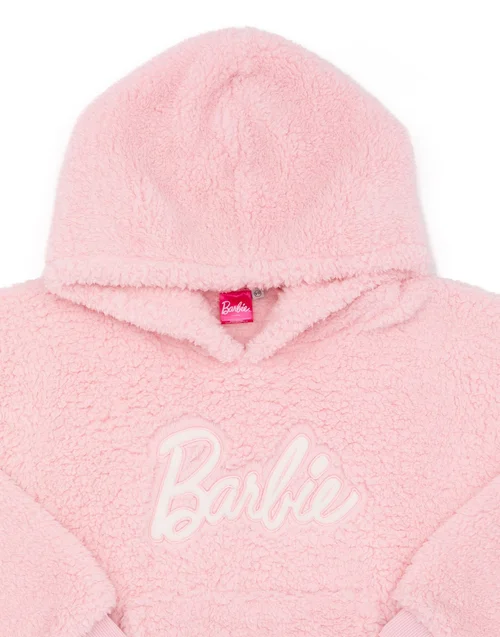 Vanilla Underground Barbie Girls Pink Logo Blanket Hoodie (6 - 13 Years) - Age 6 - 8 Years Image 4