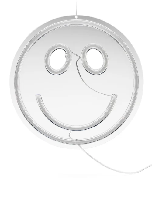 RED5 Clear Smiley Face Neon Effect Light - One Size Image 2