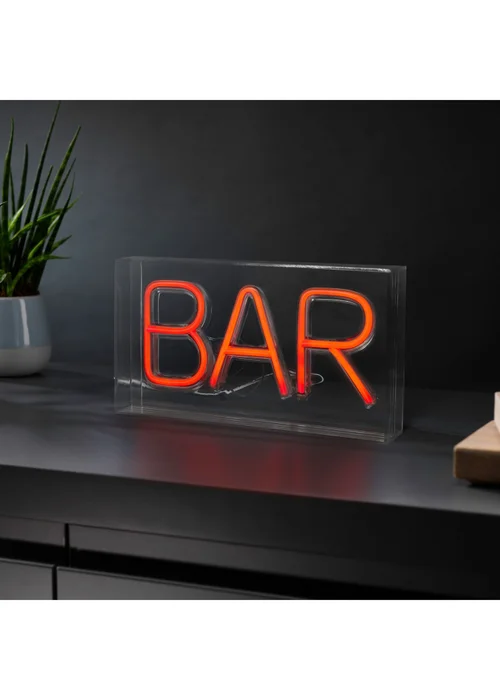 RED5 Clear Boxed Neon Effect Bar Light - One Size Image 1