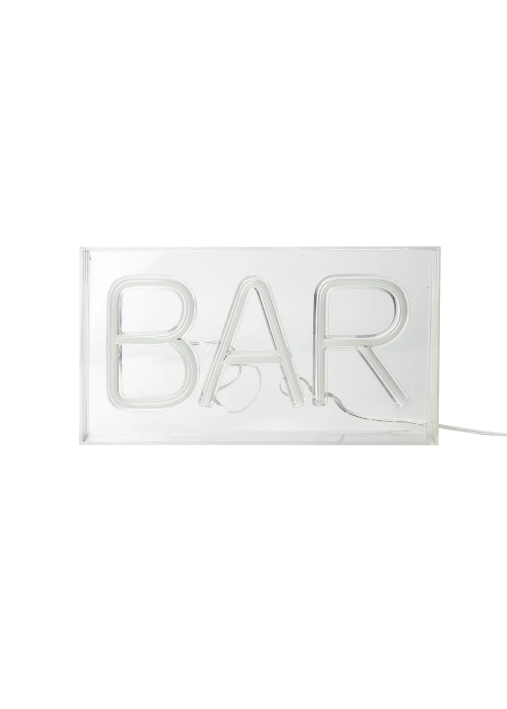 RED5 Clear Boxed Neon Effect Bar Light - One Size Image 2