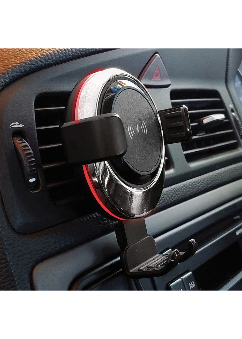 RED5 Black 5W Car Phone Holder Wireless Charger - One Size Image 1