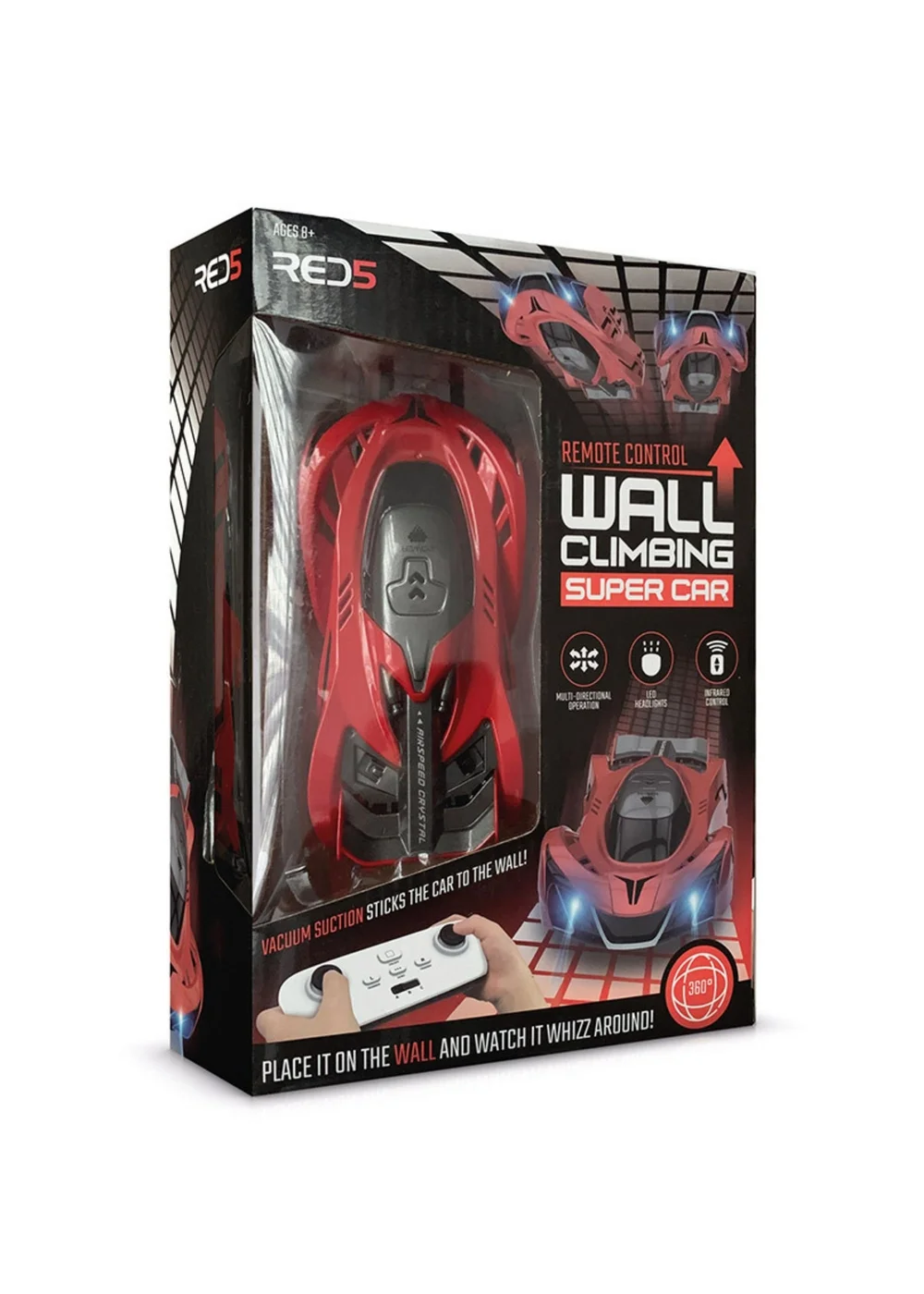 RED5 Red Wall Climbing Super Car - One Size Image 5