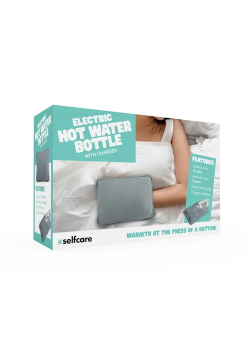 Wellbeing Grey Invigorating & Revitalising Electric Hot Water Bottle - One Size Image 5