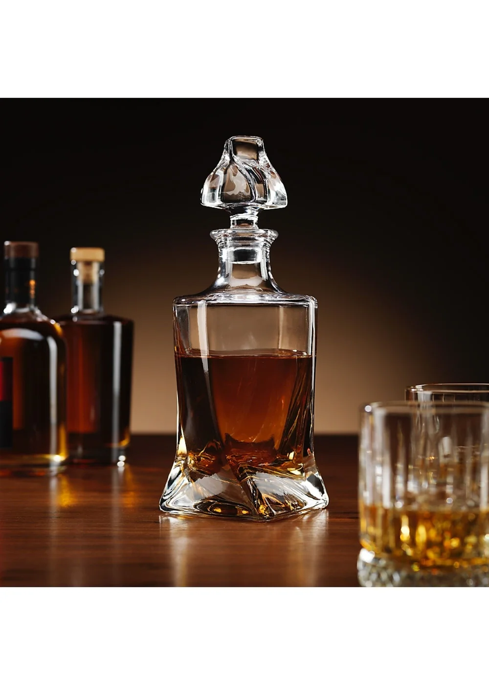 Connoisseur Creations Clear Twisted Decanter - One Size Image 1