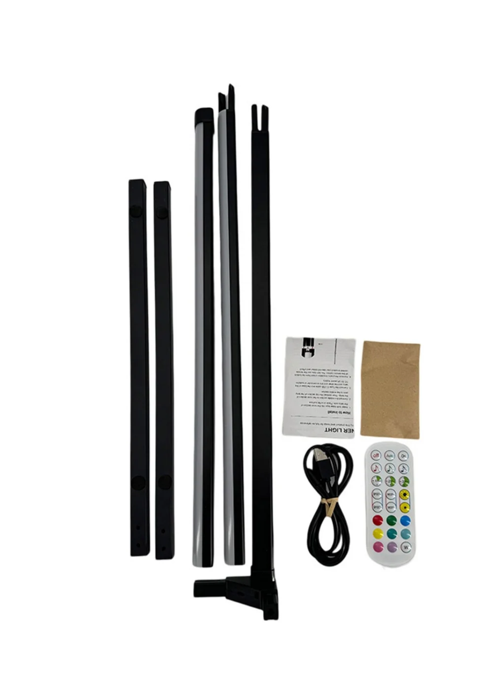 RED5 Black LED Corner Light Remote Controlled - One Size Image 1