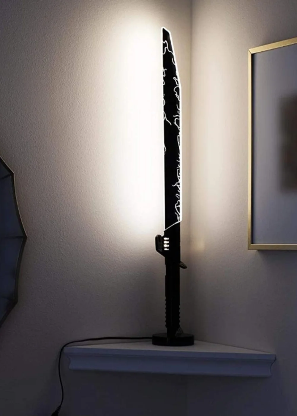 Disney Black Star Wars Mandalorian: Dark Saber Desk Light - One Size Image 1