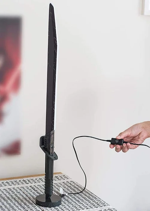Disney Black Star Wars Mandalorian: Dark Saber Desk Light - One Size Image 2