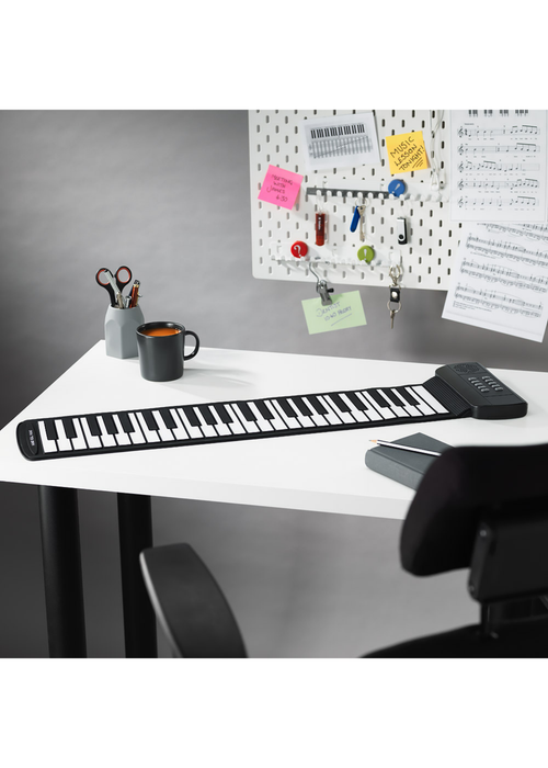 RED5 Black Roll Up Piano - One Size Image 1