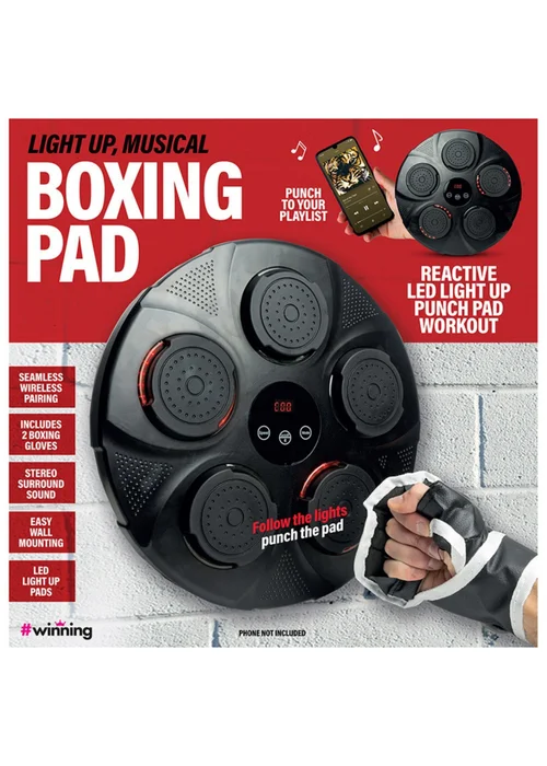 Red 5 Black Musical Boxing Pad - One Size Image 6