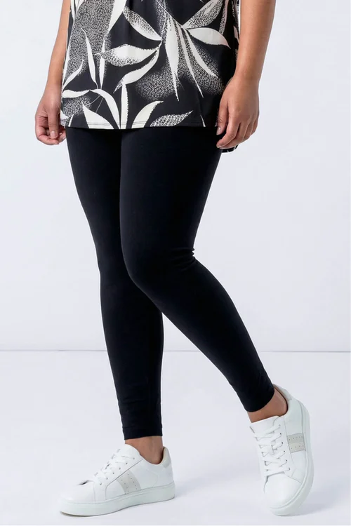 Roman Black Curve Full Length Leggings - 20 Image 3