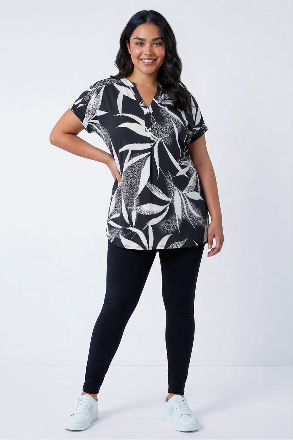 Roman Black Curve Full Length Leggings - 20 Image 1