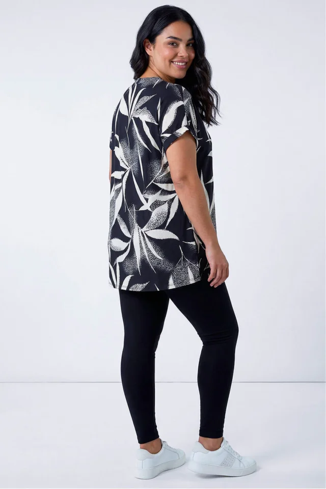 Roman Black Curve Full Length Leggings
