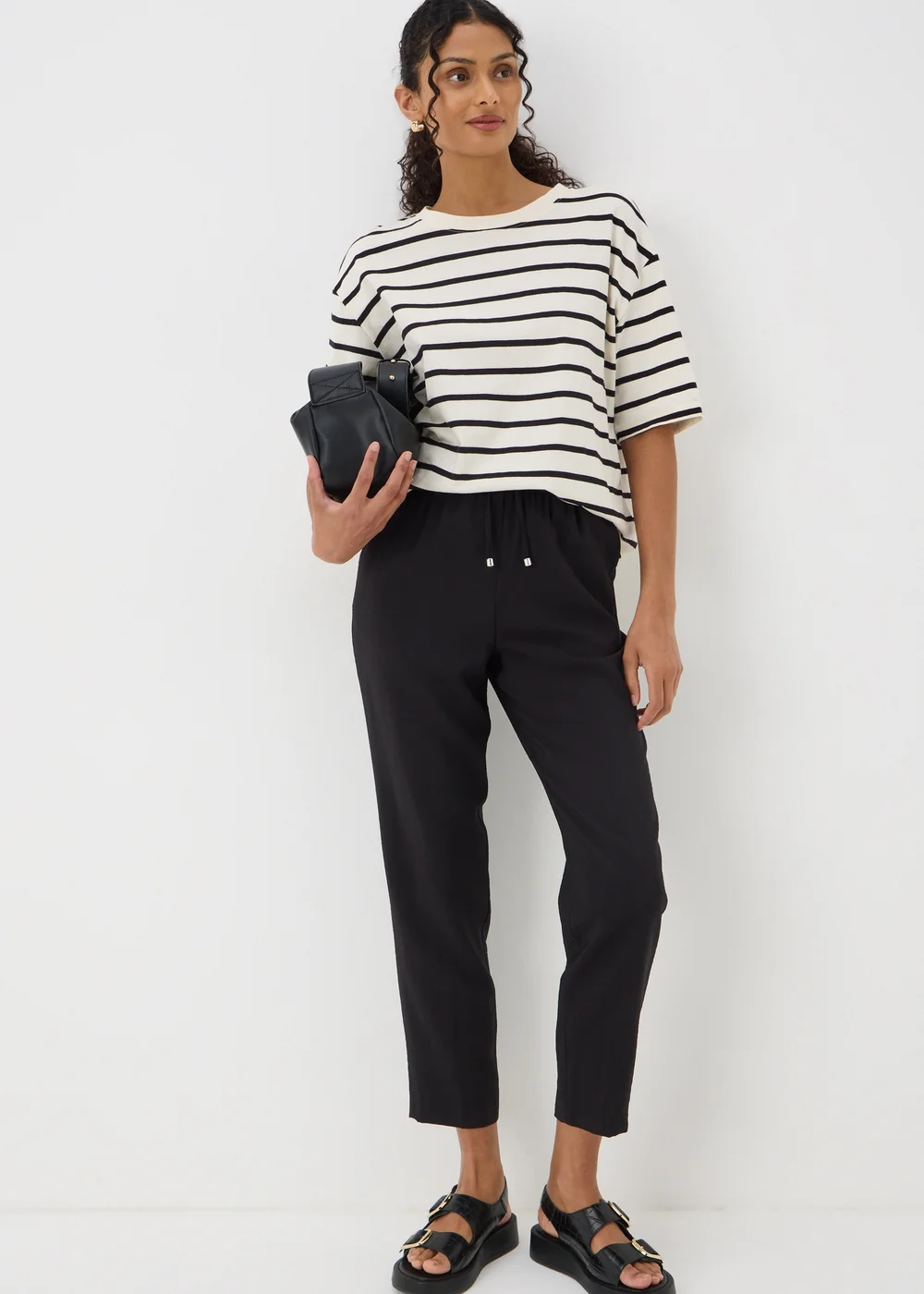 Papaya Petite Black Tapered Trousers - 6 Image 1