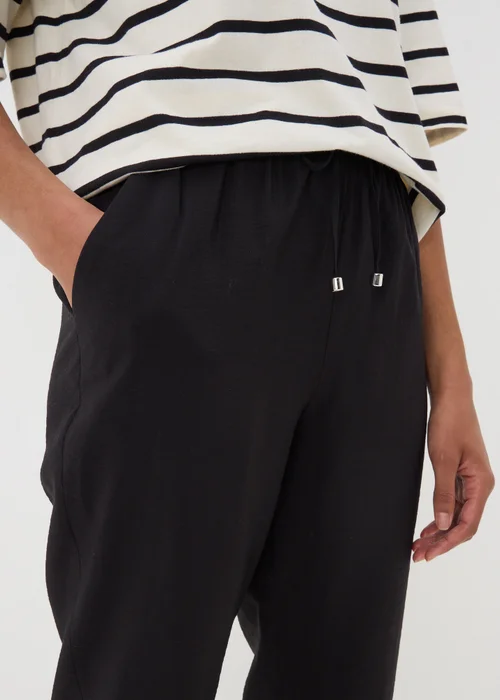 Papaya Petite Black Tapered Trousers - 6 Image 3