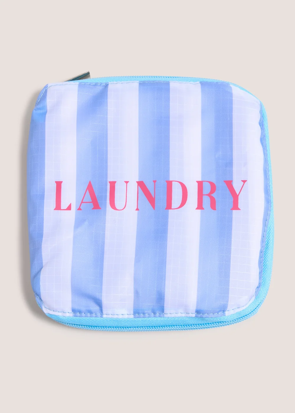 Blue Stripe Laundry Bag Image 1
