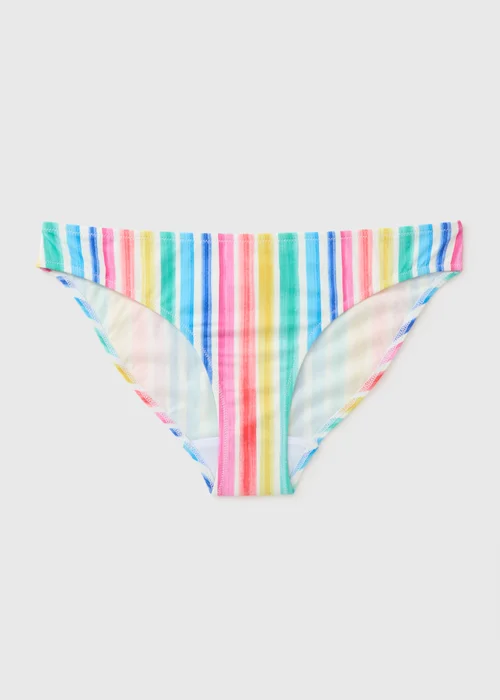Multicolour Stripe Bikini Bottoms - 6 Image 3