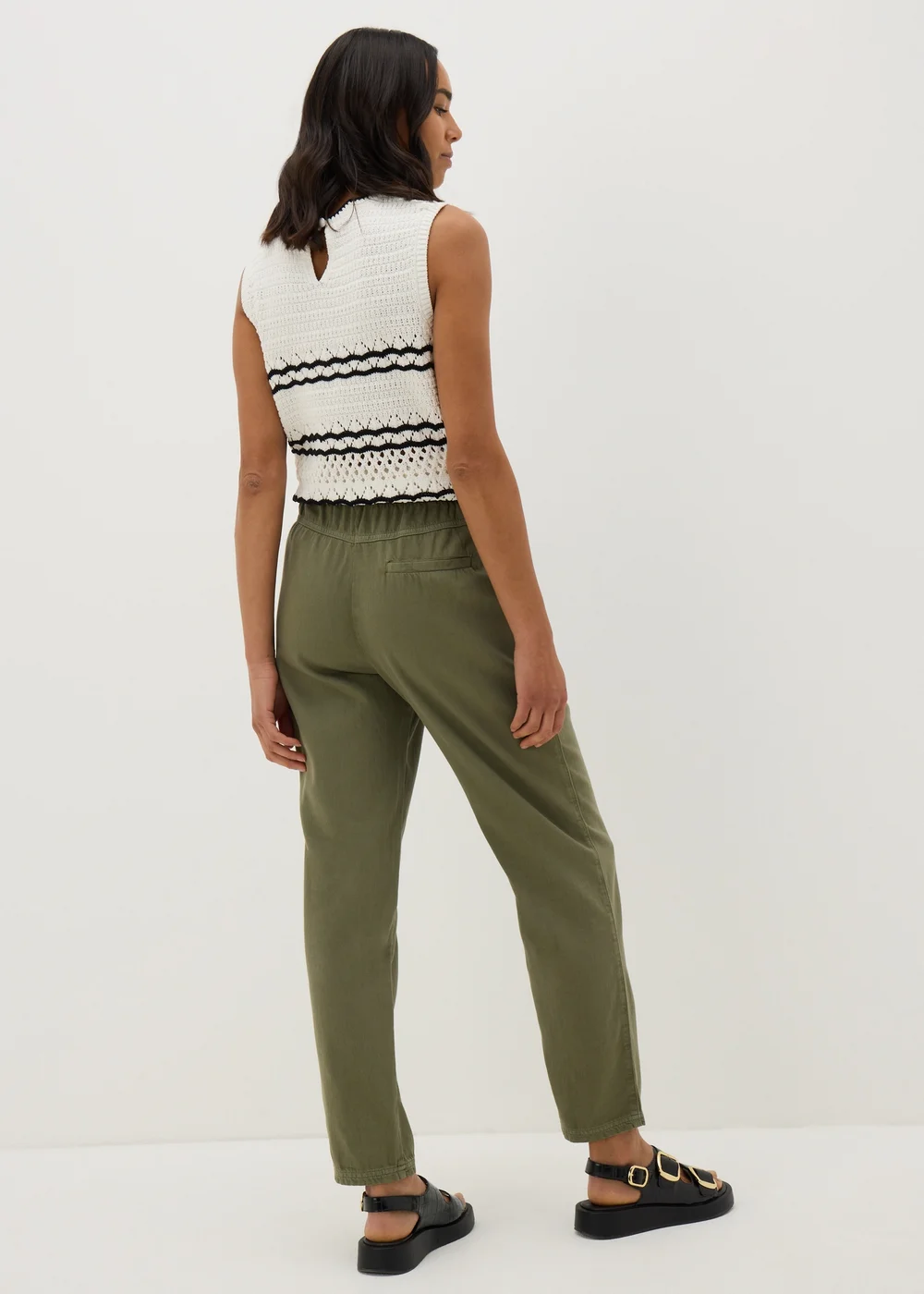 Papaya Petite Green Utility Jogger Trouser - Size 6 Image 2