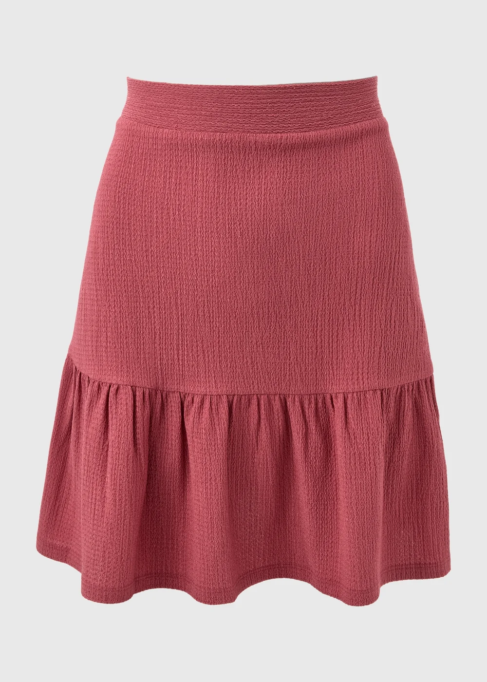 Raspberry Tiered Mini Skirt - 8 Image 4