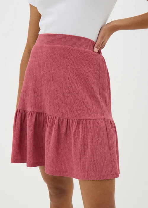 Raspberry Tiered Mini Skirt - 8 Image 3