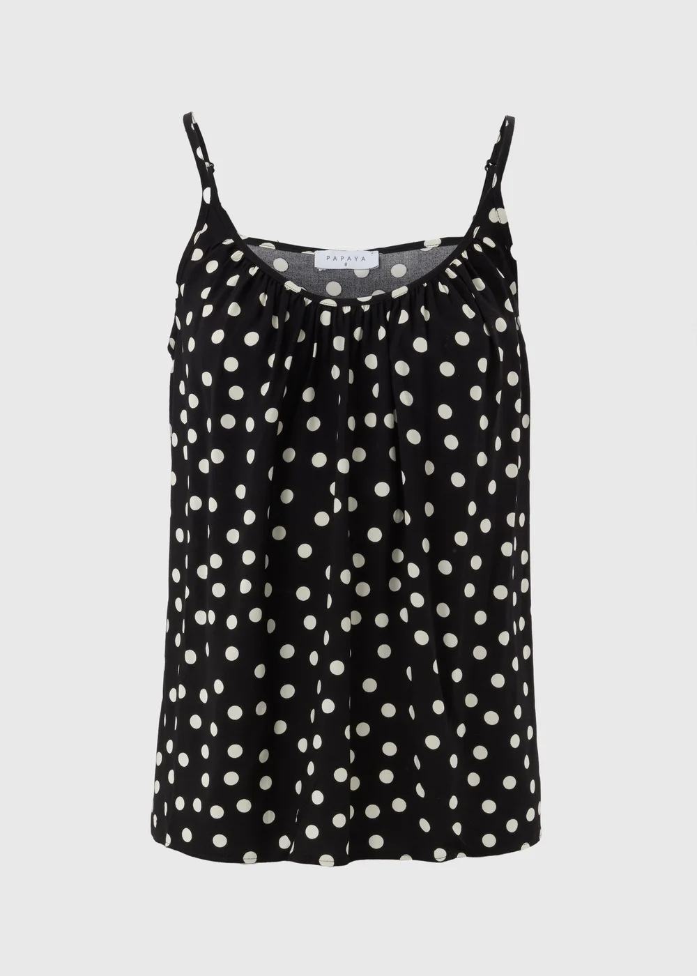 Black Monochrome Spot Cami Top - 8 Image 4