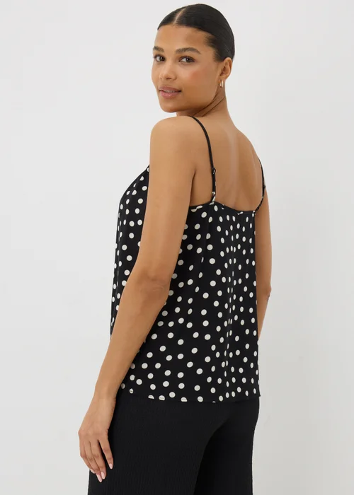 Black Monochrome Spot Cami Top - 8 Image 2