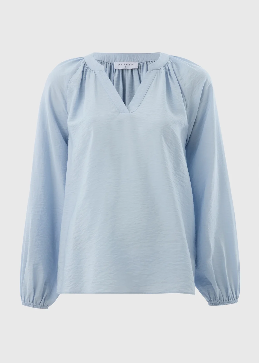 Blue Popover Blouse - 8 Image 4