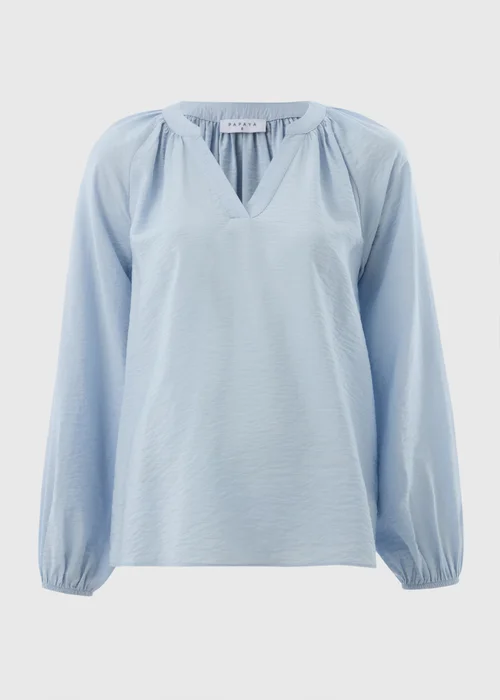 Blue Popover Blouse - 8 Image 4