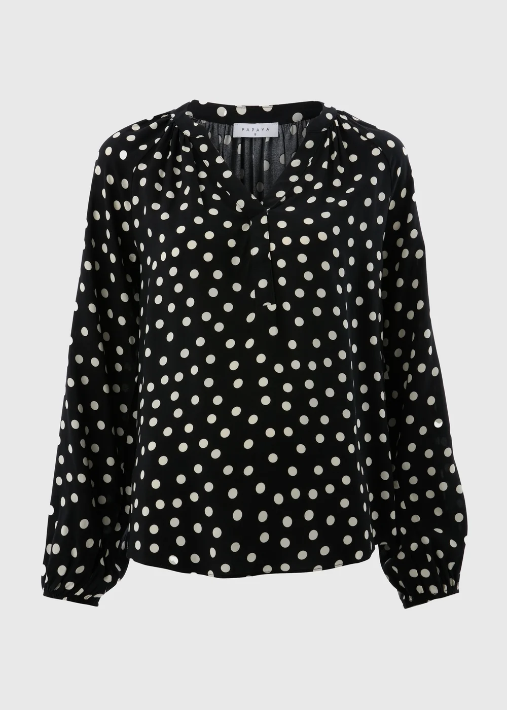 Black Spot Popover Blouse - 8 Image 4