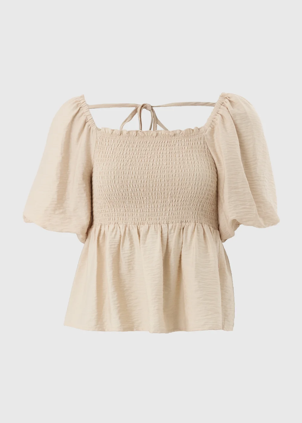 Stone Shirred Tie Back Blouse - Size 10 Image 2