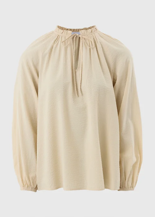 Stone Boho Tie Neck Blouse - 8 Image 4