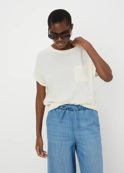 Cream Pocket Box Top - 8 Image 1