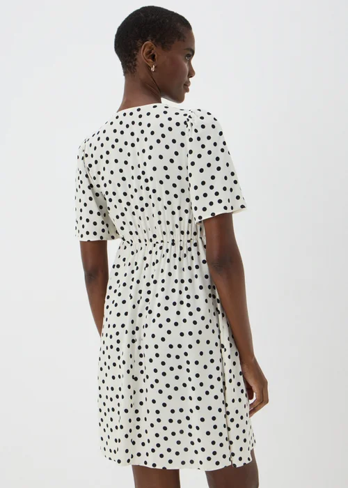 Cream Polka Dot Mini Dress - 8 Image 2