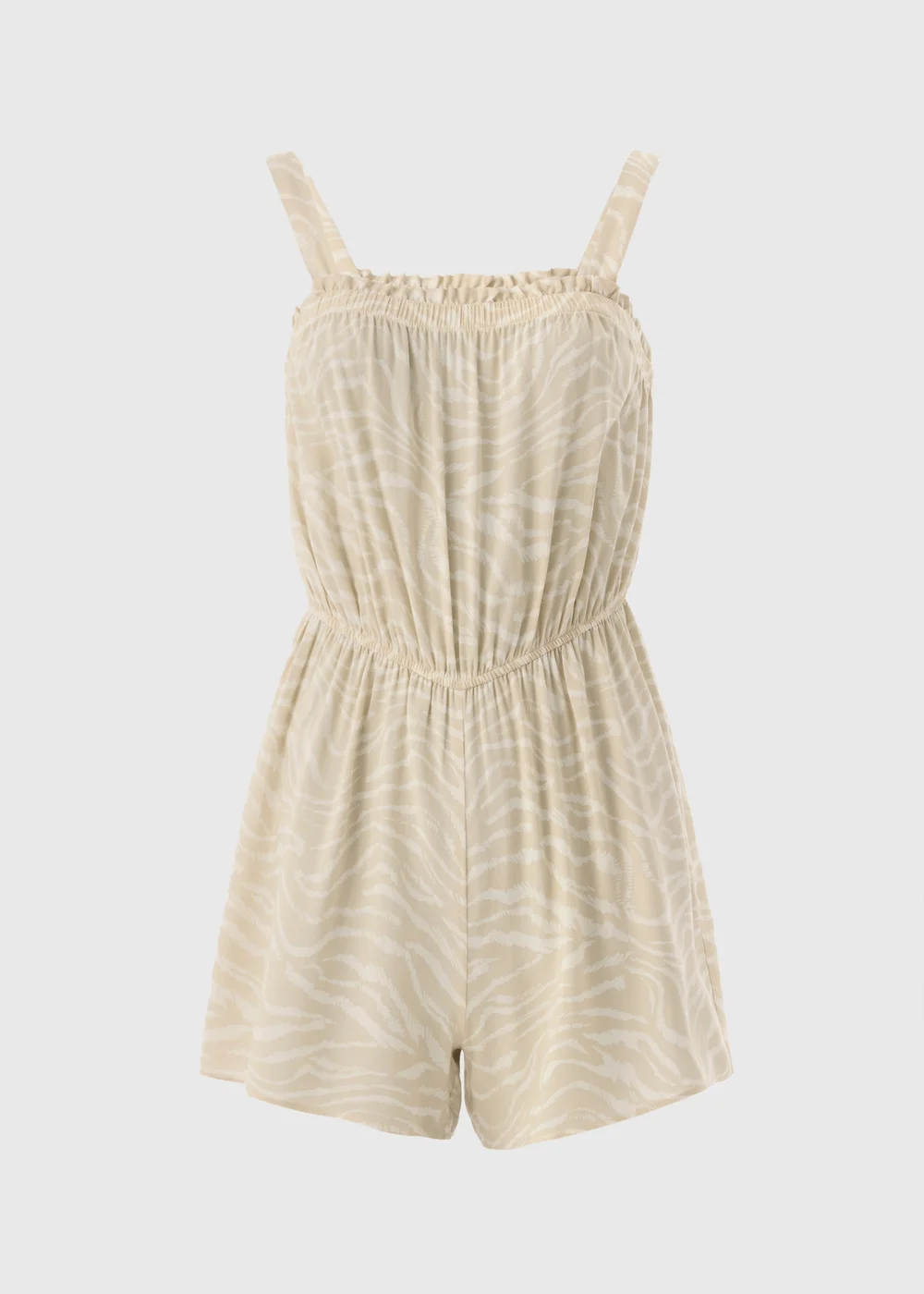 Brown Animal Print Playsuit - 8 Image 2