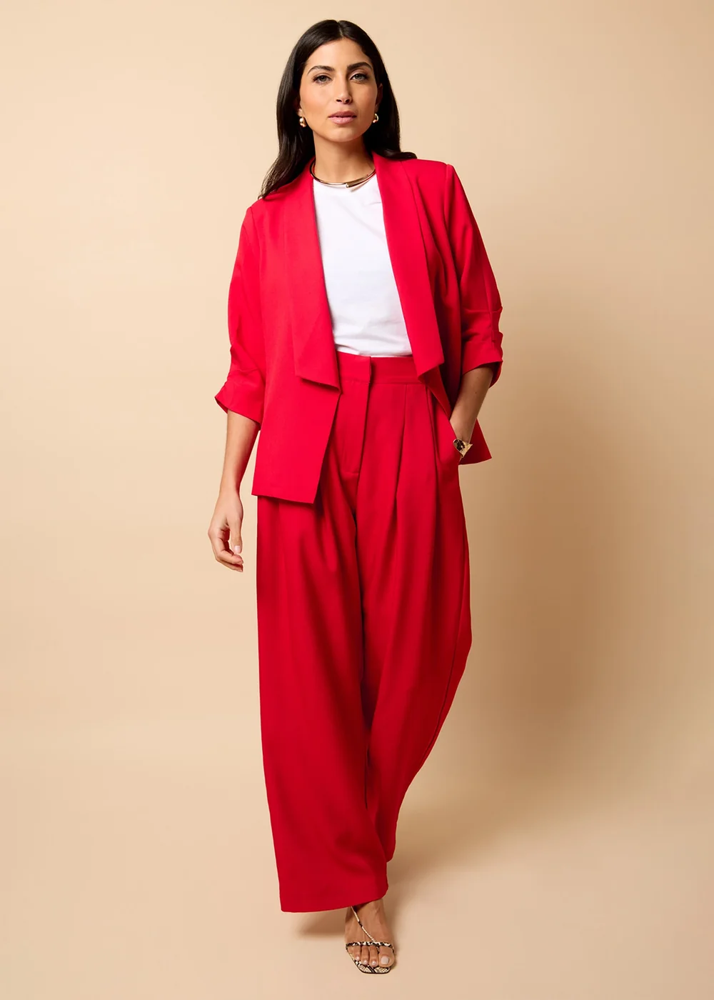 Little Mistress Red Co-Ord Blazer By Vicky Pattison - 8 Image 4