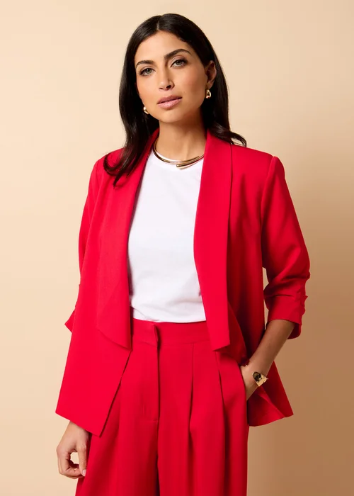 Little Mistress Red Co-Ord Blazer By Vicky Pattison - 8 Image 2