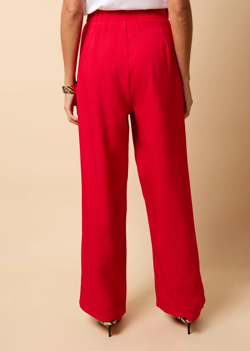 Little Mistress Red Co Ord Wide Leg Trousers By Vicky Pattison - 8 Image 3