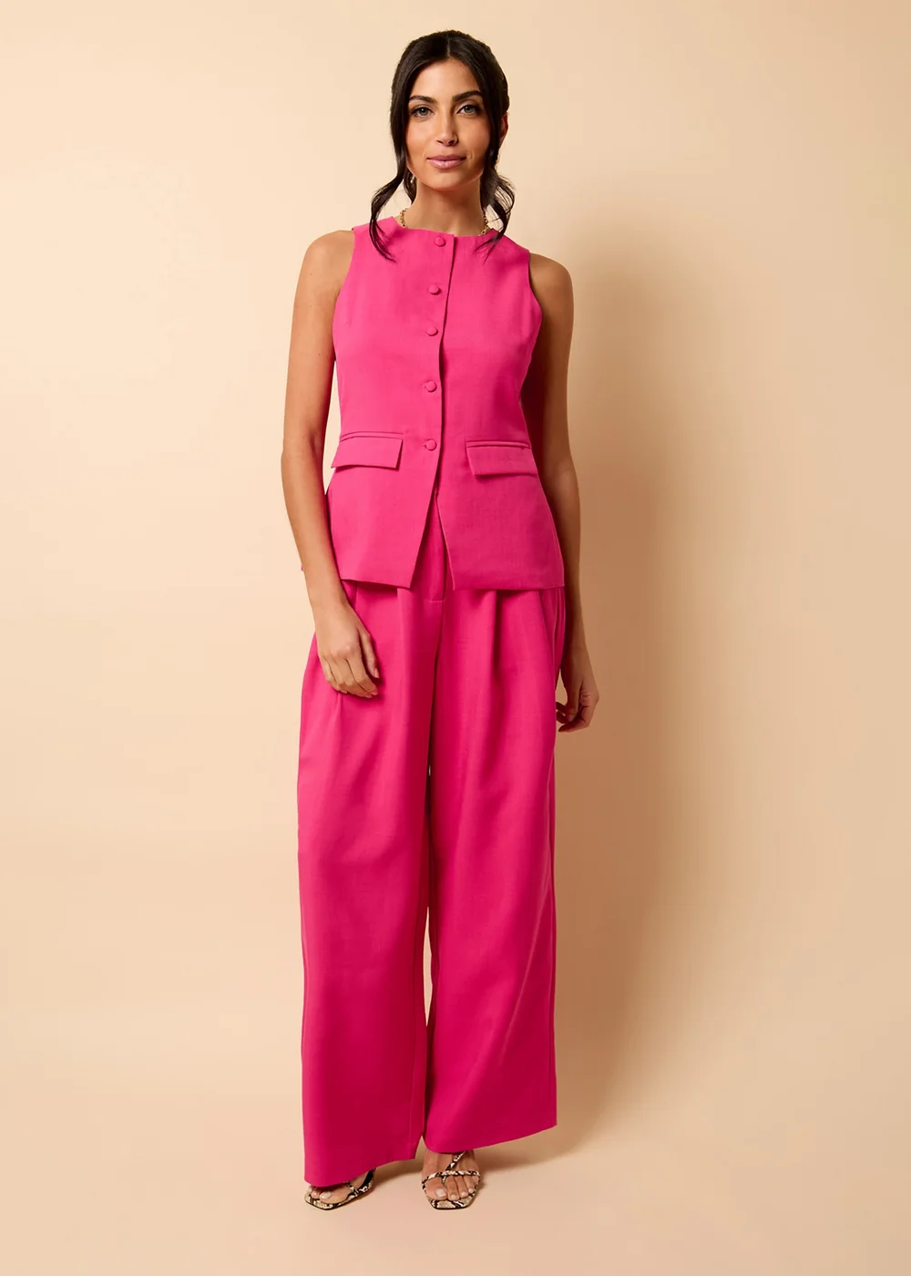 Little Mistress Pink Co Ord Waistcoat By Vicky Pattison - 8 Image 4