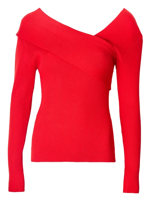 Little Mistress Red Knit Top by Vicky Pattison - 8 Image 5