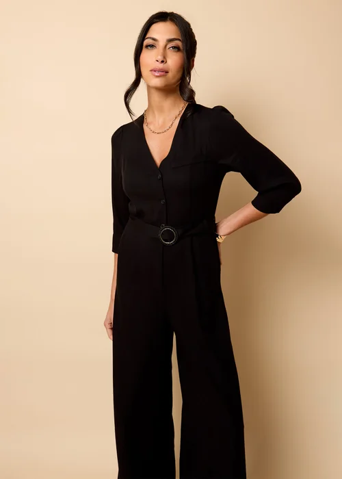 Little Mistress Black Tailored Jumpsuit By Vicky Pattison - 8 Image 4