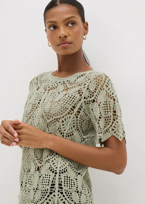 Green Crochet Top - 8 Image 3