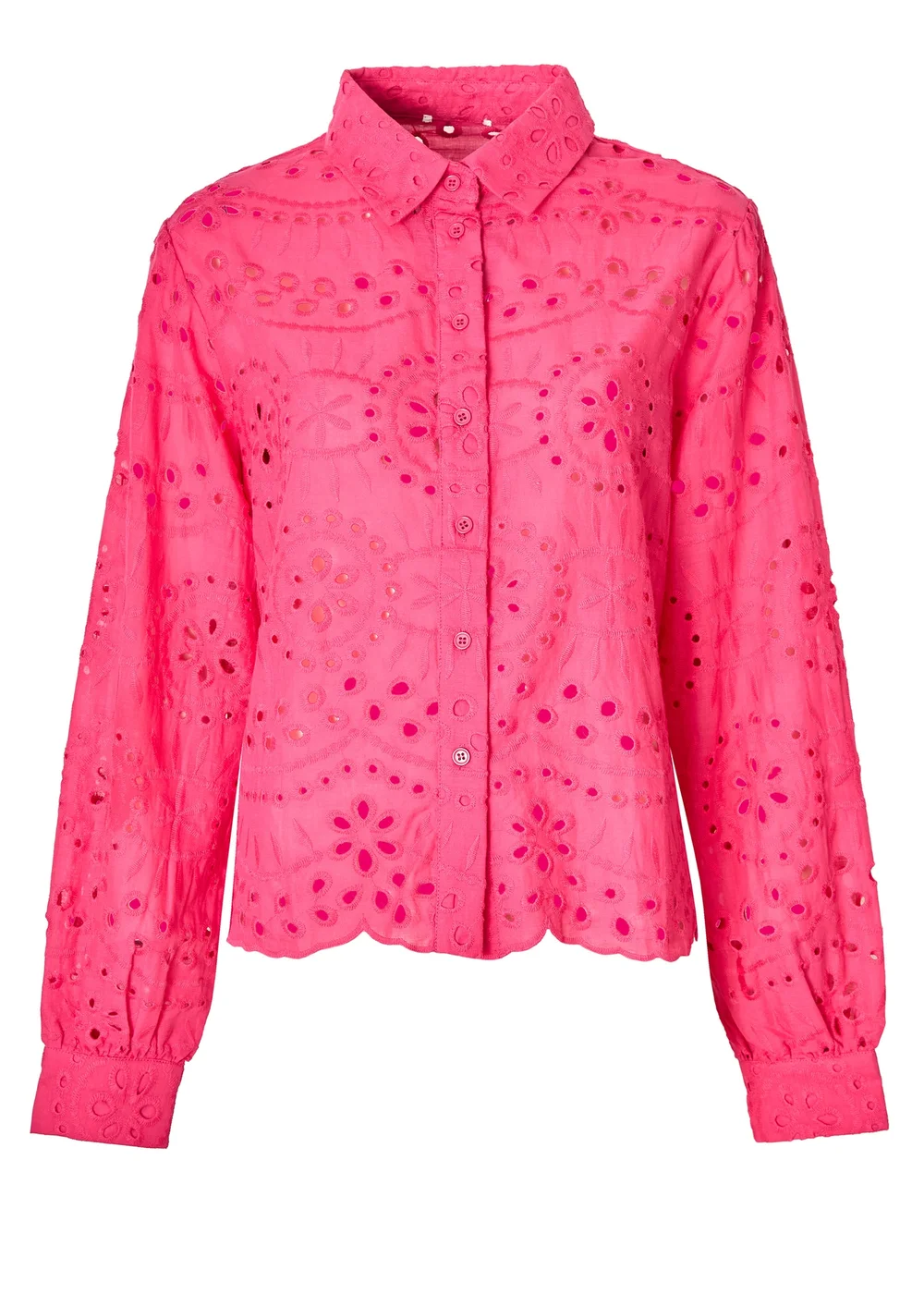 Little Mistress Pink Broderie Shirt by Vicky Pattison - Size 8 Image 5