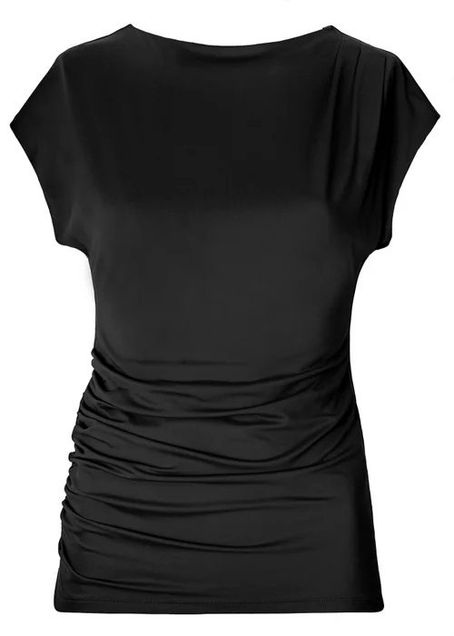 Little Mistress Black Ruched Top by Vicky Pattison - Size 8 Image 6